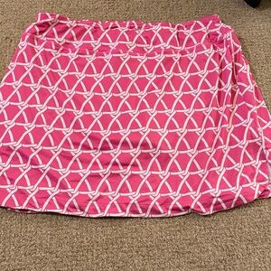 Gottex Vibrant pink and white spandex skirt